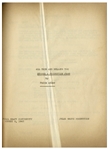 Moe Howard's 27pp. Signed Script Dated August 1940 for The Three Stooges Film ''Boobs in Arms'' -- With Self-Portrait & Signature by Moe on Cover -- Very Good Condition